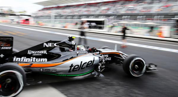 Califica Checo P&eacute;rez 9&ordm; para el Gran Premio de M&eacute;xico