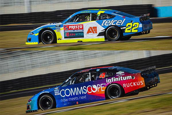 Despide NASCAR Challenge sin podio a la dupla Telmex Telcel en Puebla