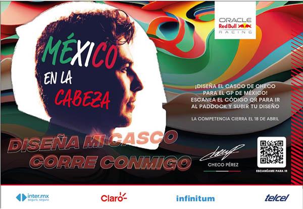 Sergio P&eacute;rez invita a sus fans a dise&ntilde;ar su casco para el GP de M&eacute;xico