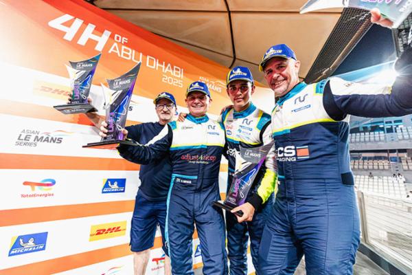 Con un triunfo y un segundo sitio en Yas Marina, Ian Aguilera y equipo finalizan subcampeones de LMP3 de Asian Le Mans