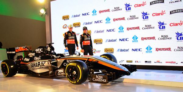 Sahara Force India revela din&aacute;mica nueva imagen 2015 en la Ciudad de M&eacute;xico