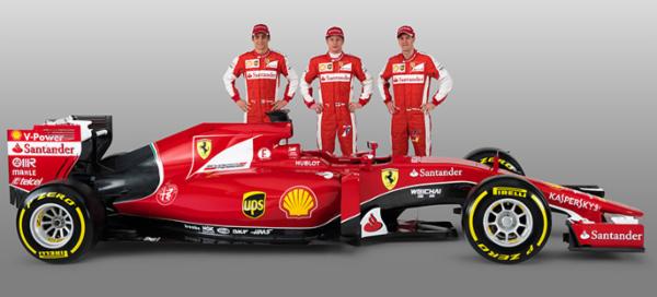 Esteban, Claro y Telcel en el lanzamiento del nuevo Ferrari SF15-T