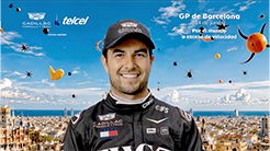 &Eacute;xito en Barcelona Sergio P&eacute;rez 2026
